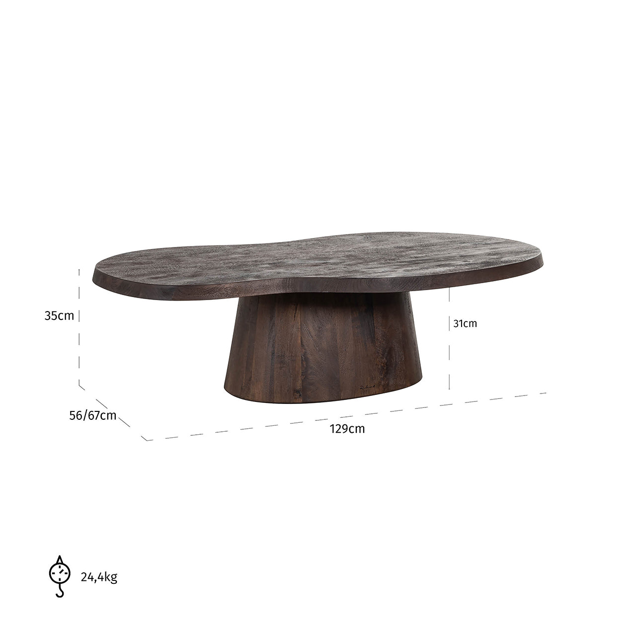 Salontafel Odile (Donkerbruin)