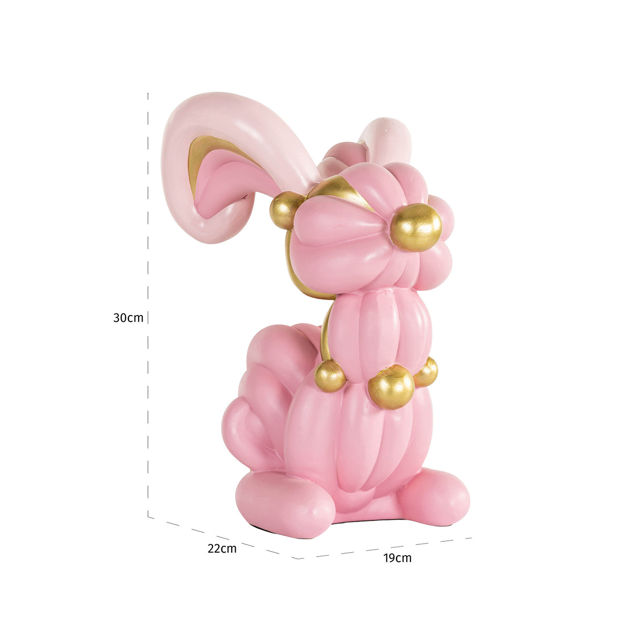 Deco object Konijn (Roze)