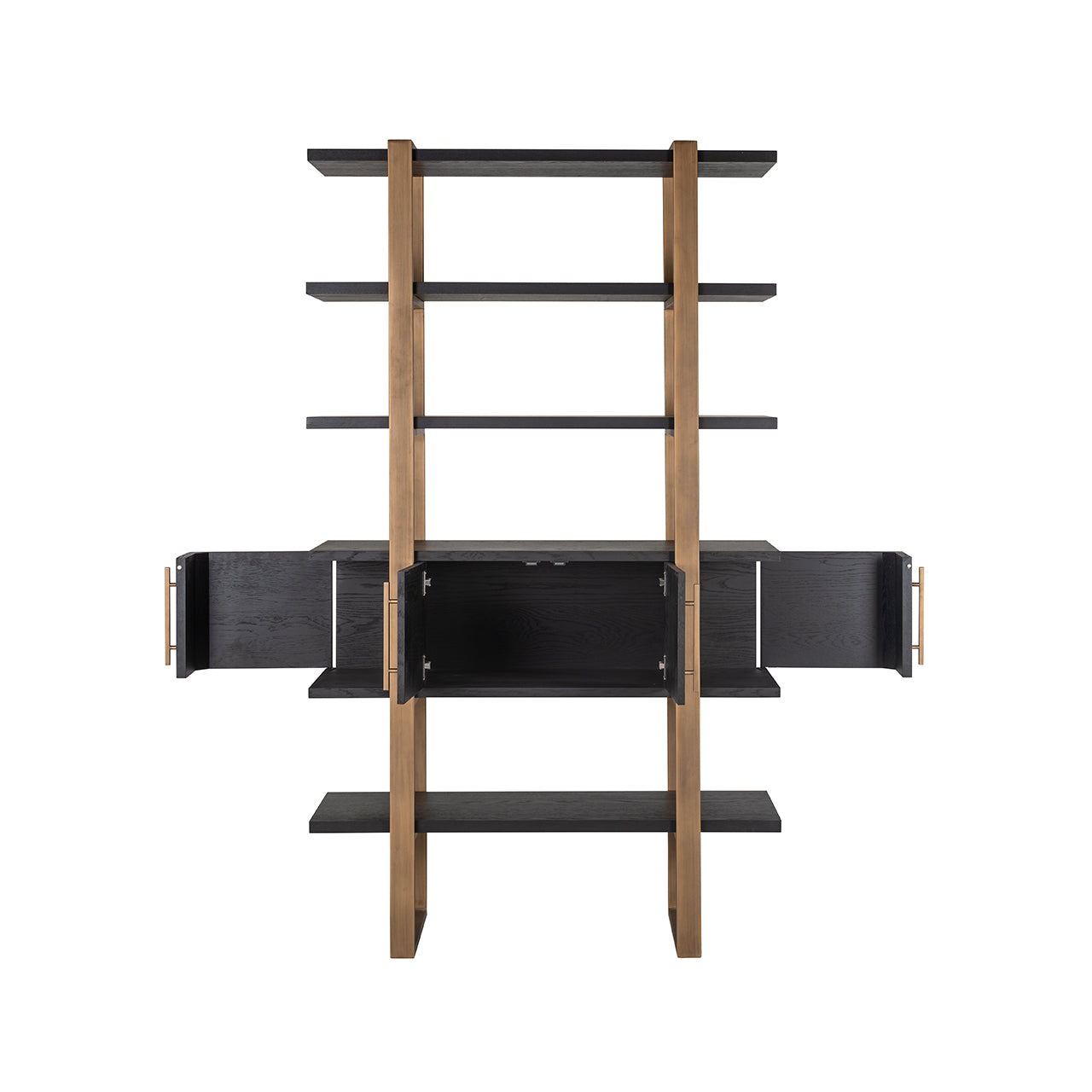 Wandkast Cambon 4-deuren 4-planken (Donker koffie)