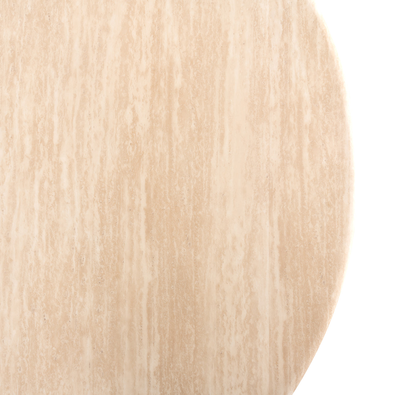 Eettafel Fictus 140Ø imitatie travertijn (Beige)