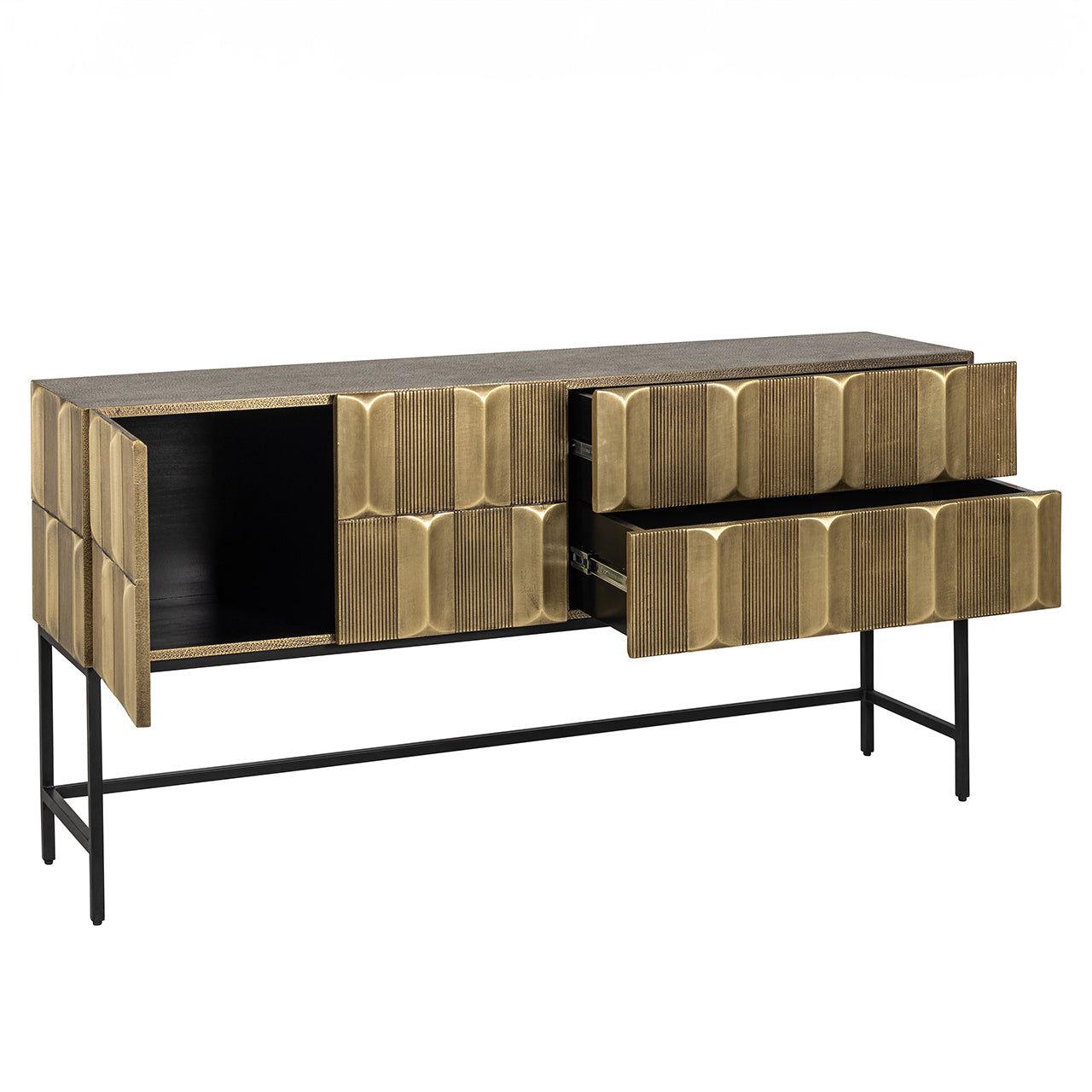 Dressoir Jaxx (Zwart/goud)