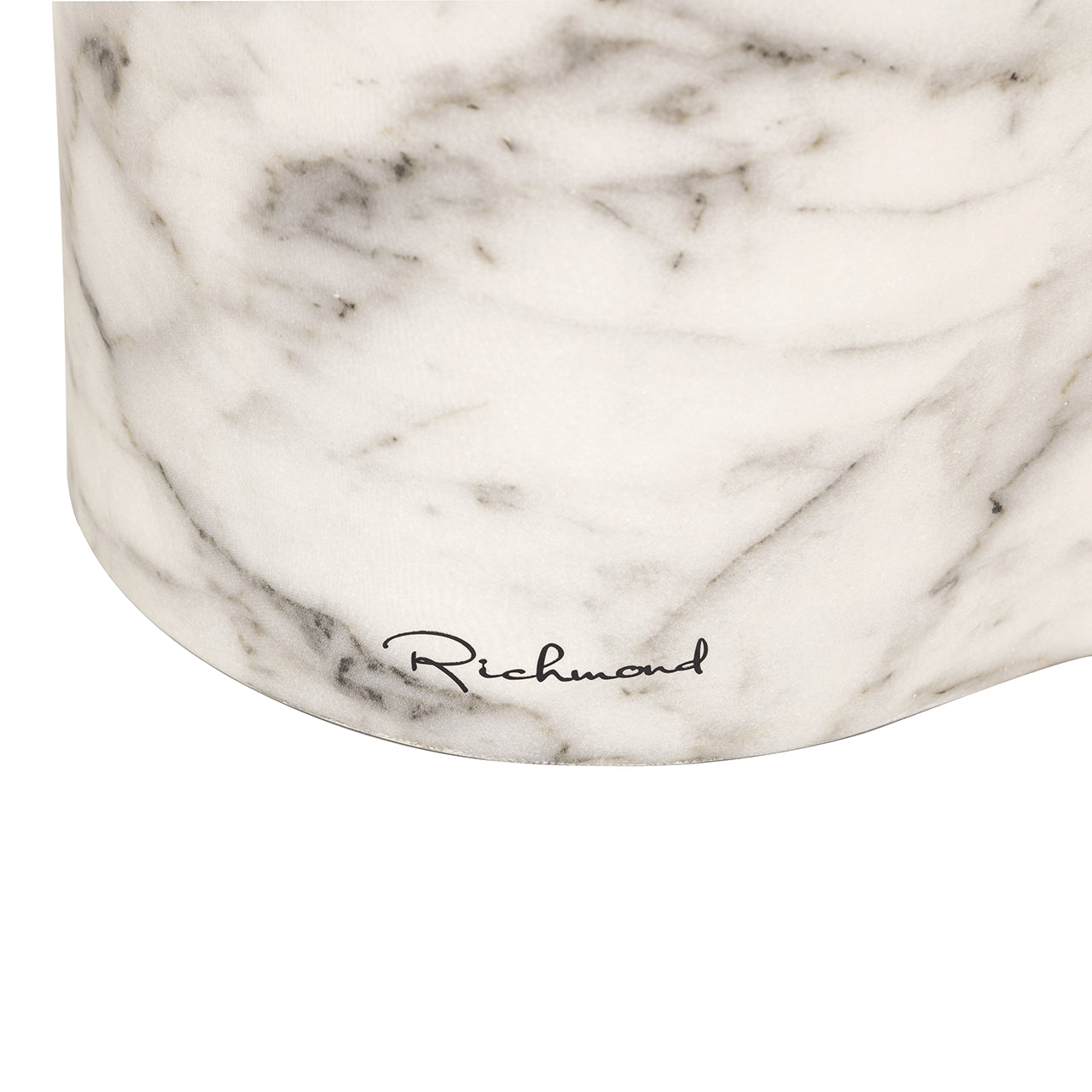 Bijzettafel Rockyard faux wit marmer indoor/outdoor (Wit)