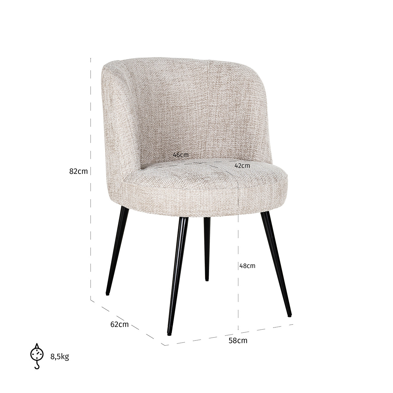 Stoel Morton natuurlijke rebel (Renegade Natural 01)