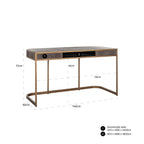 Bureau Classio 2-laden (Geborsteld Goud)