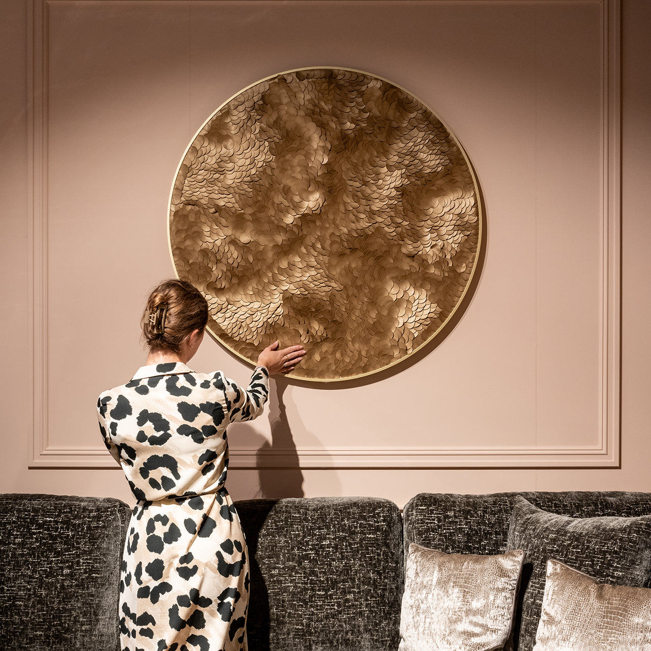 Wanddecoratie Bloom (Goud)