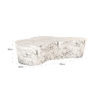 Salontafel Rockyard faux wit marmer indoor/outdoor (Wit)