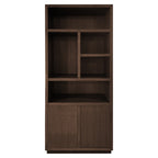 Boekenkast Oakura 2-deuren (Bruin)