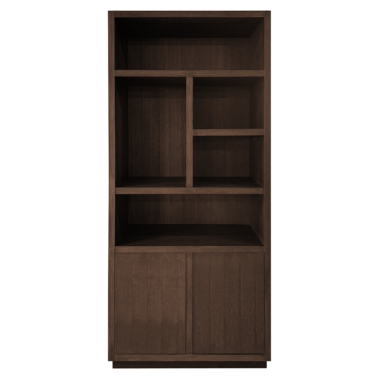 Boekenkast Oakura 2-deuren (Bruin)