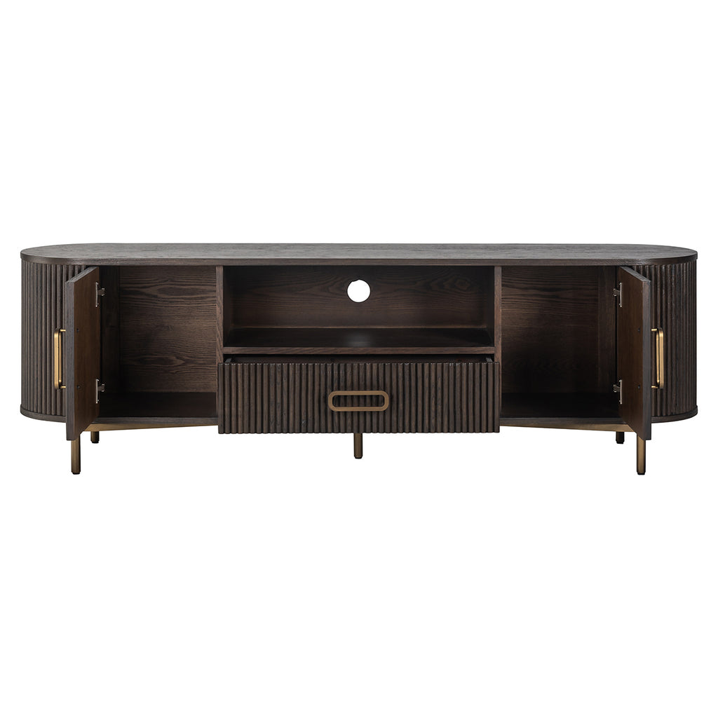 TV-meubel Luxor 2 deuren 1 lade (Bruin)