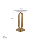 Bijzettafel Celine (Geborsteld Goud)