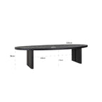 Eettafel Lilly 330 ovaal (Donker koffie)