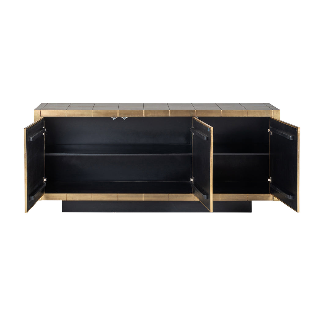 Dressoir Collada 3-deuren (Geborsteld Goud)