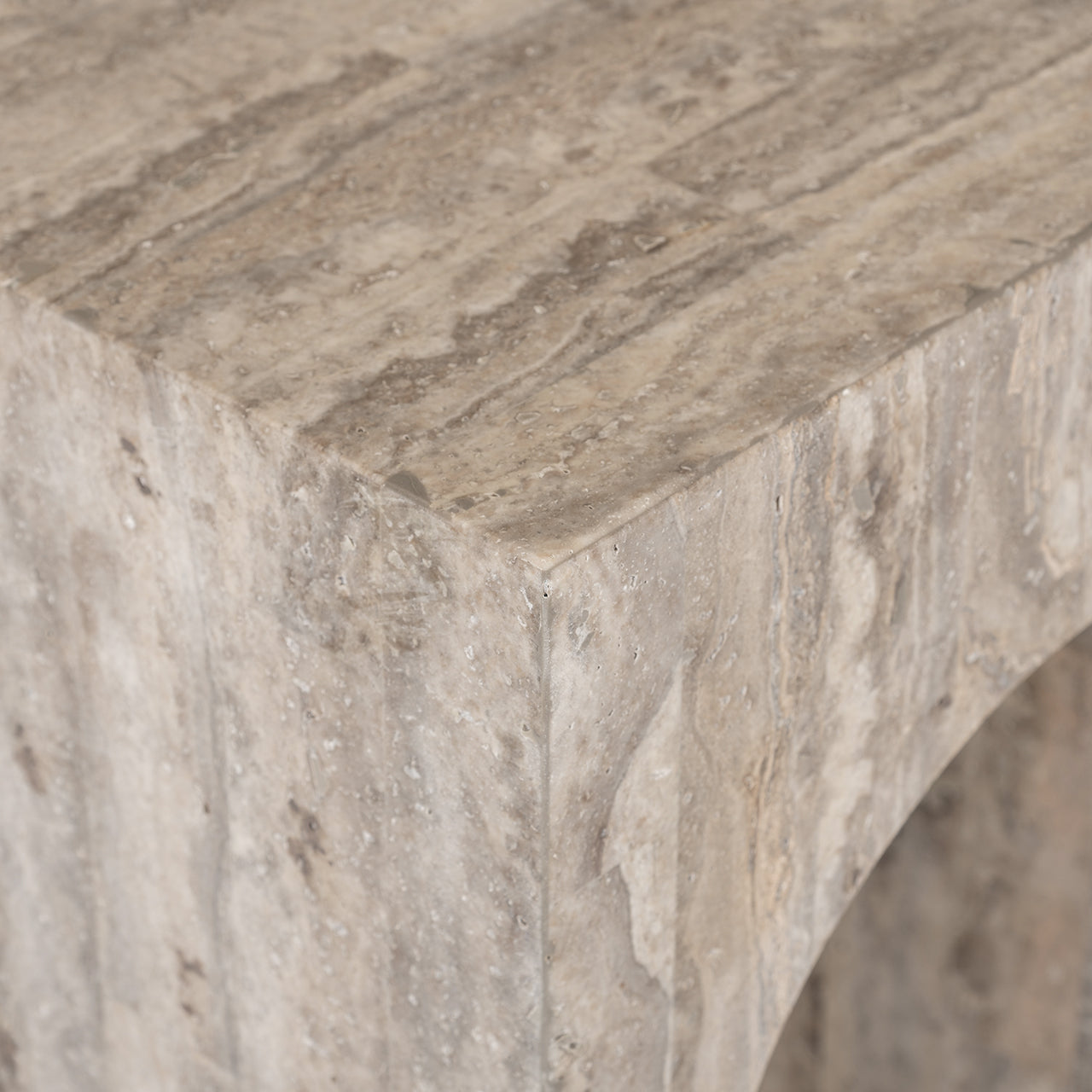Wandtafel La Rague natuurlijk grijs travertijn (Grijs)