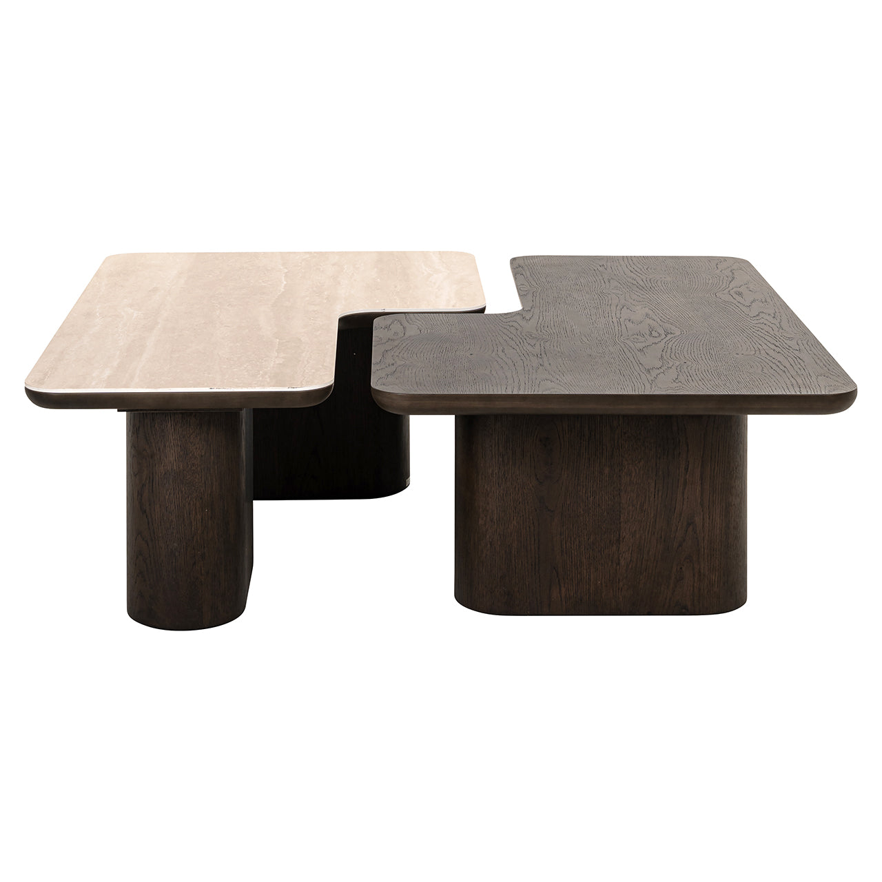 Salontafel Nando set van 2 (Bruin)