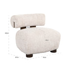 Fauteuil Arabella prachtig crème (Be Lovely 11 Cream)