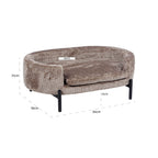 Huisdierenbed Dolly steen chenille (Niagara 104 Stone Chenille)