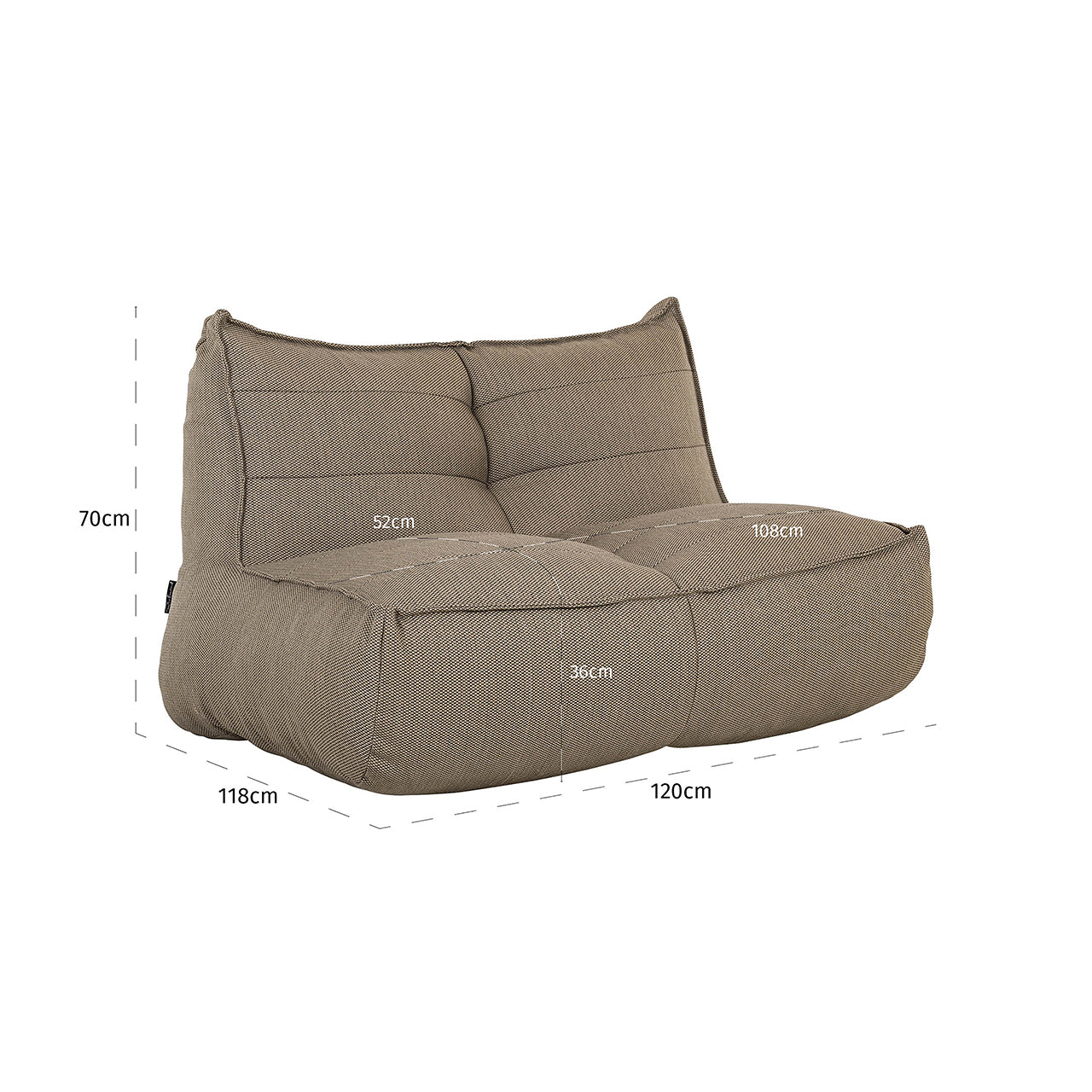 Outdoor loungestoel Scoppios taupe (22085 Taupe)