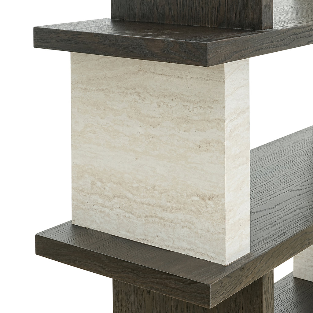 Wandkast Waldorf 4-planken (Bruin)