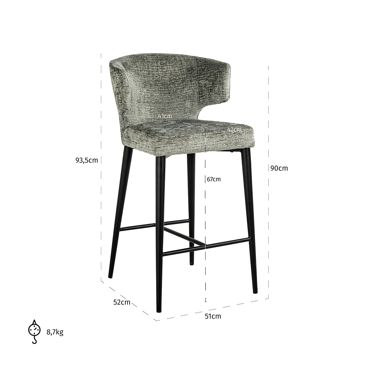 Counterstoel Taylor tijm fusion (Fusion tijm 206)
