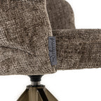 Draaistoel Zendaya steen chenille (Niagara 104 Steen Chenille)