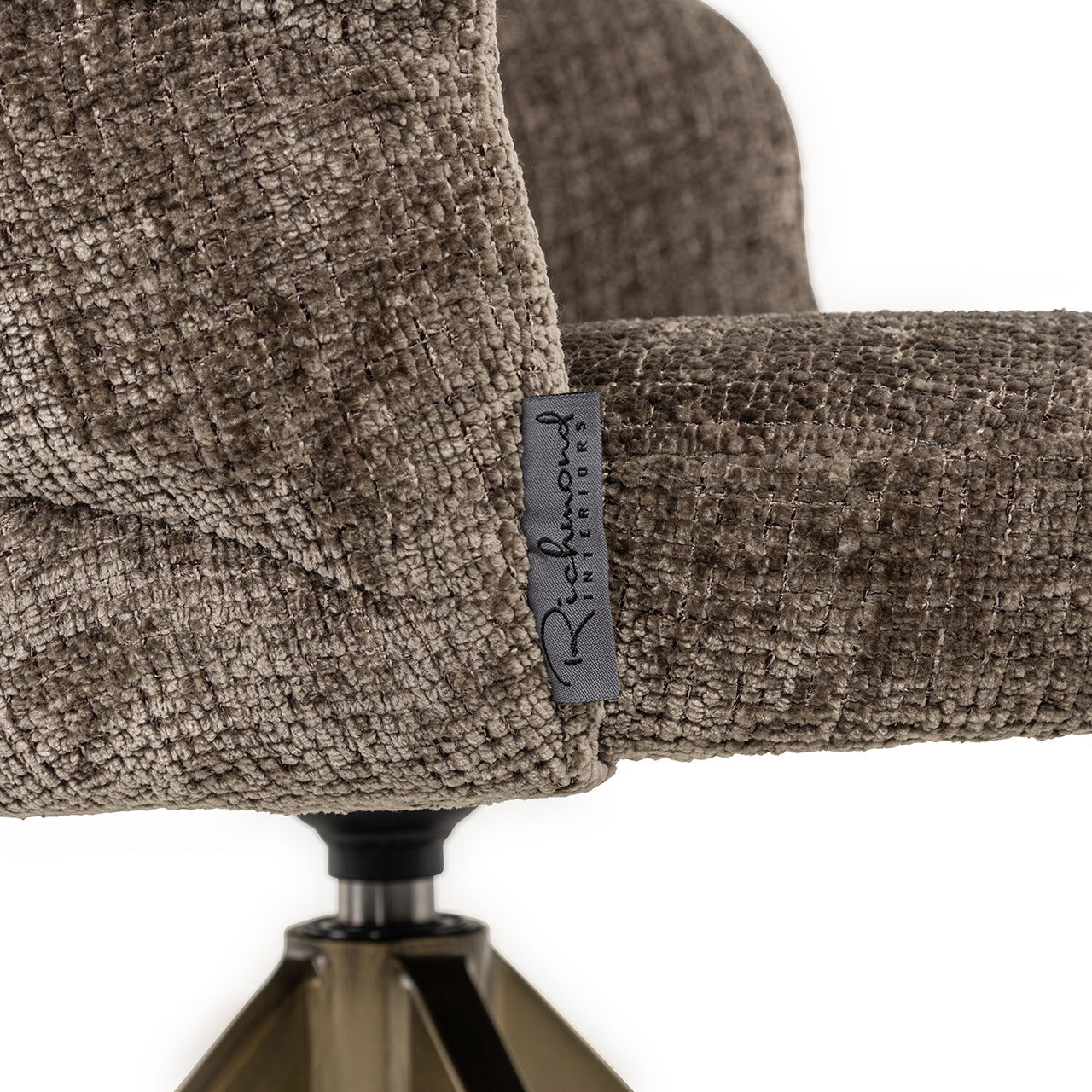 Draaistoel Zendaya steen chenille (Niagara 104 Steen Chenille)