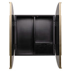 Wandkast Bowie (Zwart/goud)