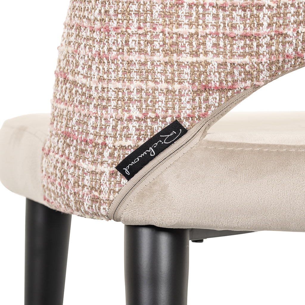 Stoel Tabitha trendy roze / kwarts khaki (Wees trendy 1673 roze)