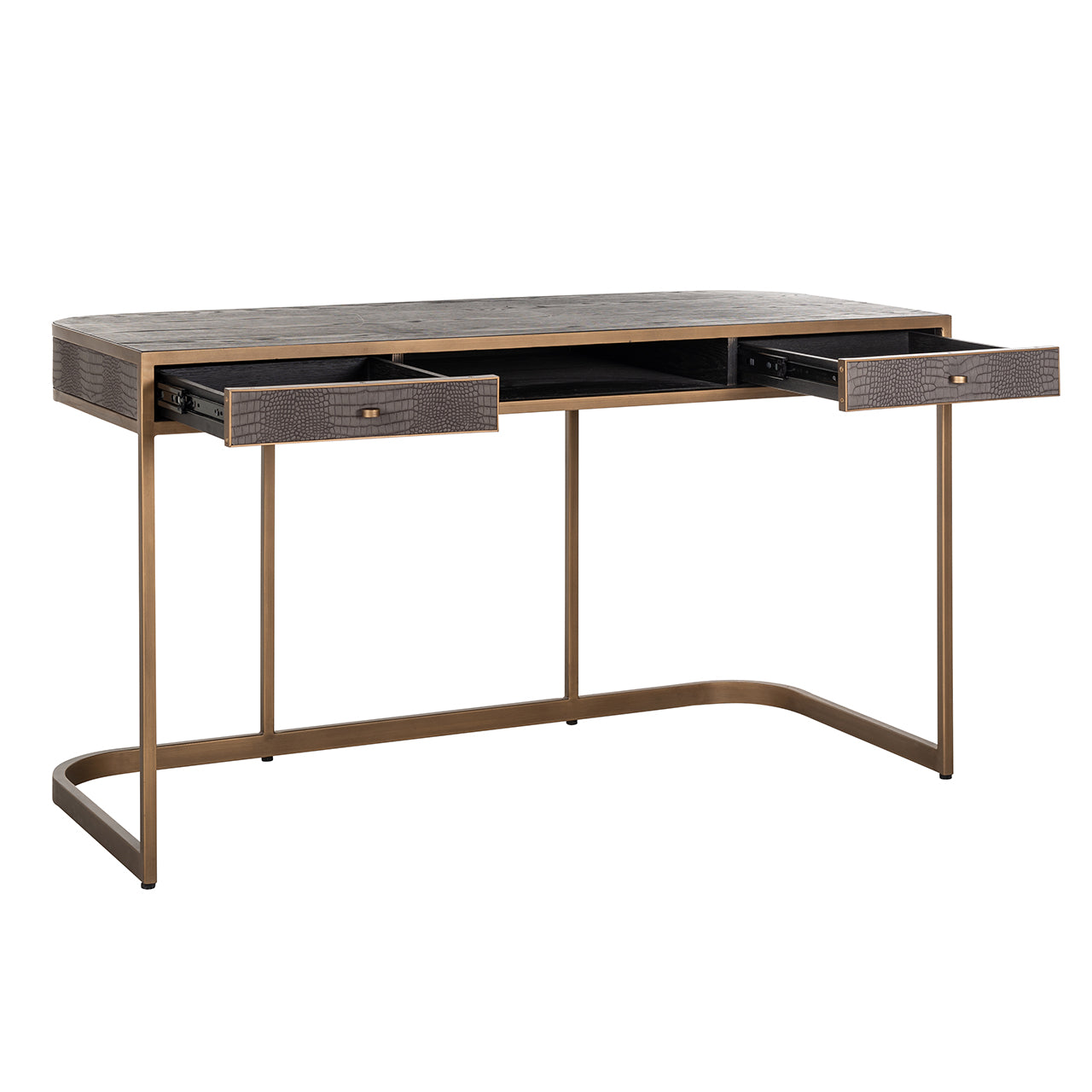 Bureau Classio 2-laden (Geborsteld Goud)