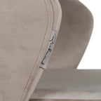 Stoel Savoy khaki fluweel (Quartz Khaki 903)