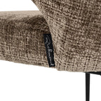 Stoel Xandra steen chenille brandvertragend (Niagara 104 Stone Chenille)