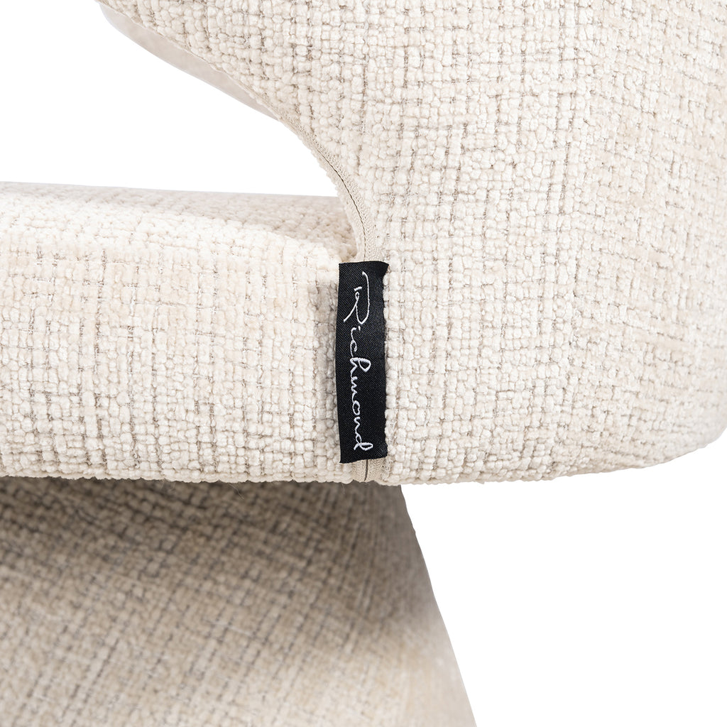 Stoel Gatsbi beige chenille brandvertragend (Niagara 902 beige Chenille)