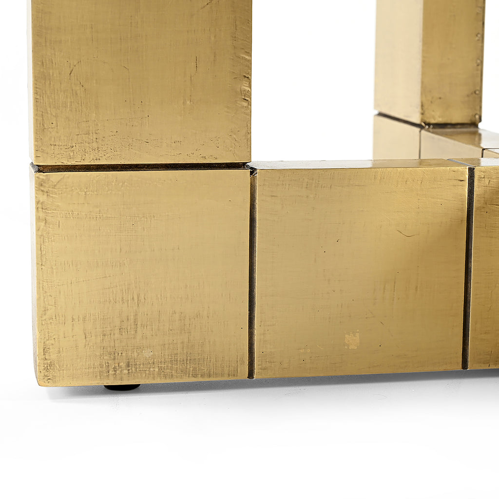 Eettafel Collada 130Ø (Zwart/goud)
