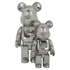 Decoratieobject Beer klein zwart (Zilver)