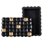 Opbergbox Velicia (Zwart/goud)