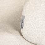 Stoel Amphara wit chenille brandvertragend (FR-Bergen 900 wit chenille)