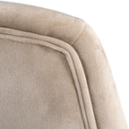 Draaifauteuil Nora khaki fluweel (Quartz Khaki 903)