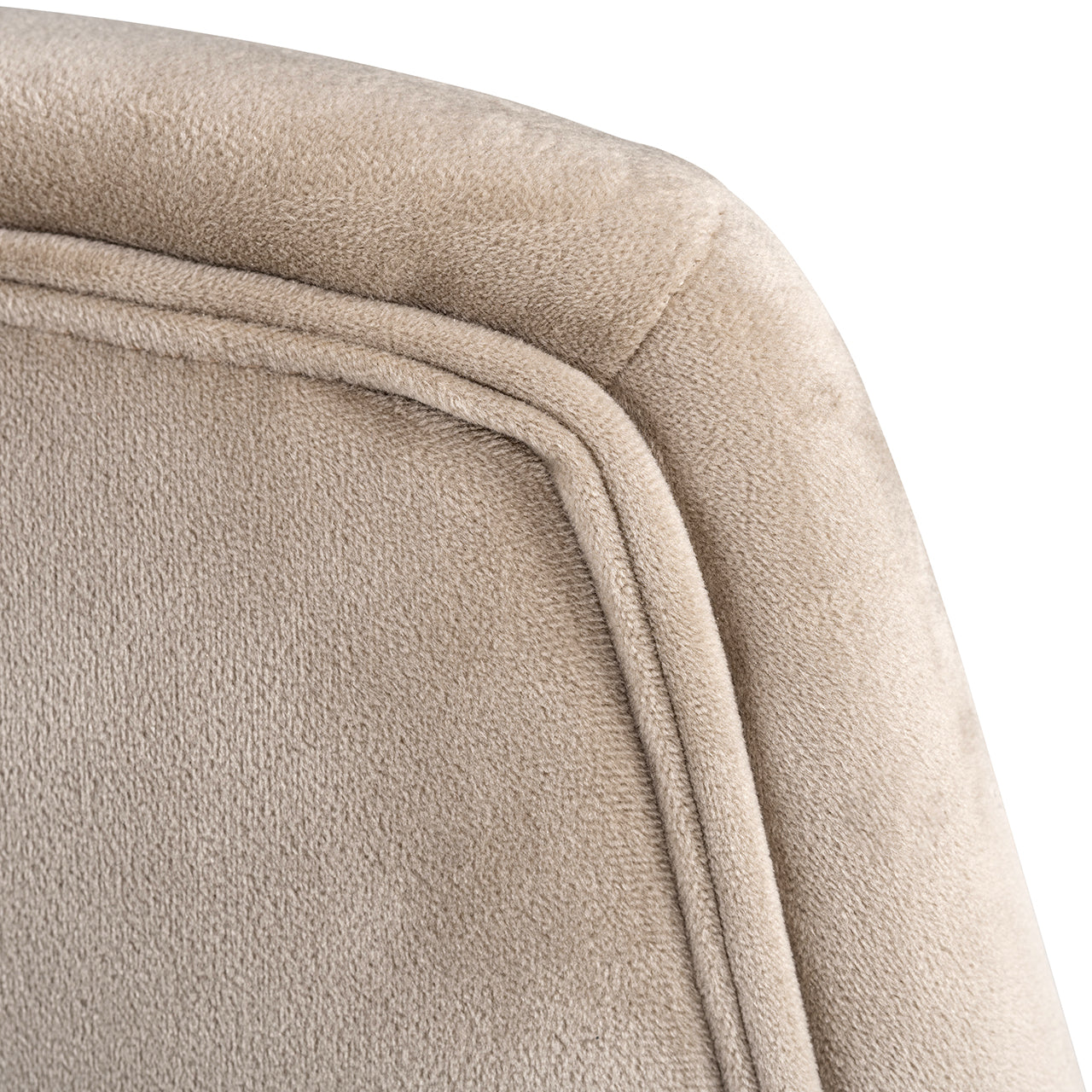 Draaifauteuil Nora khaki fluweel (Quartz Khaki 903)