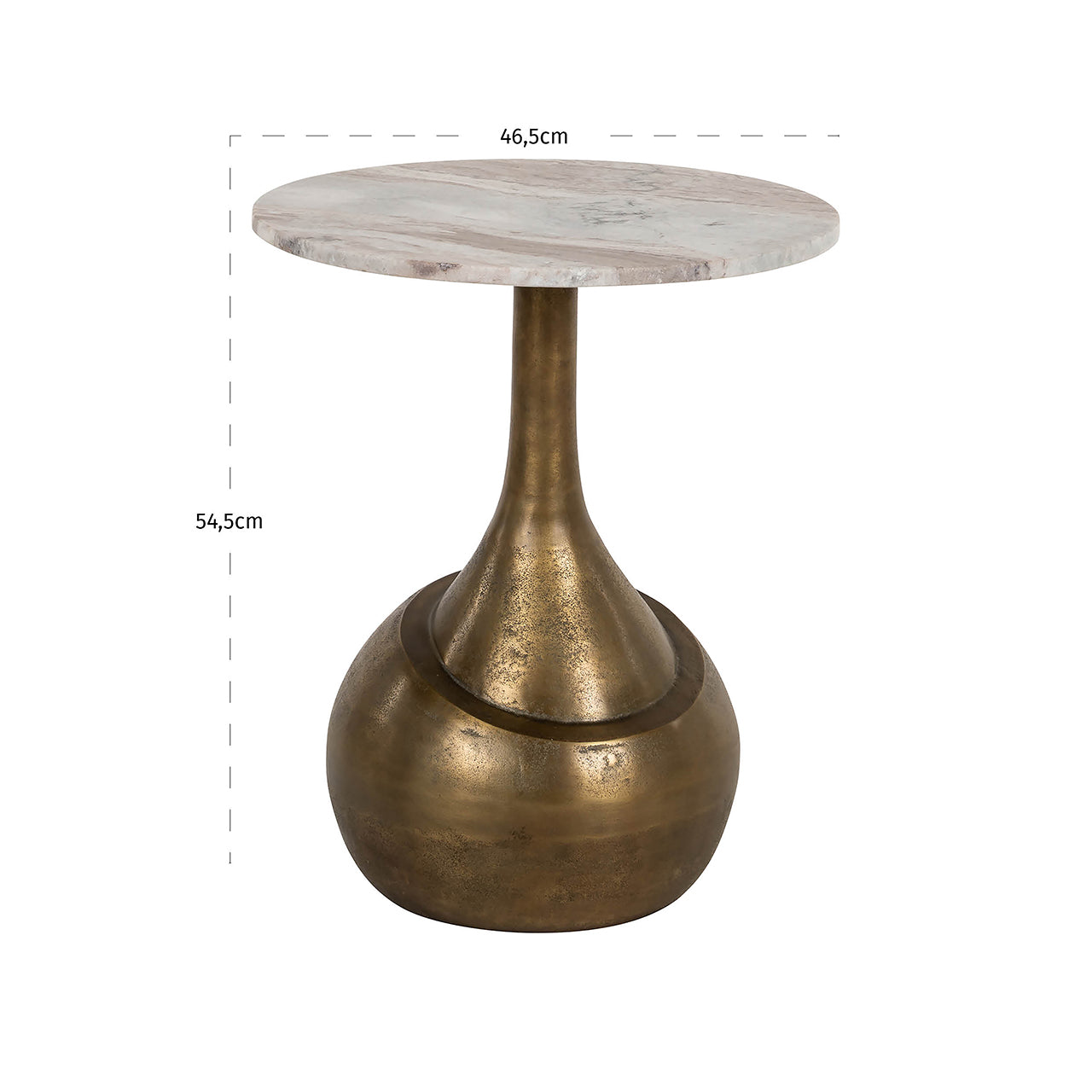 Bijzettafel Sia (Geborsteld Goud)