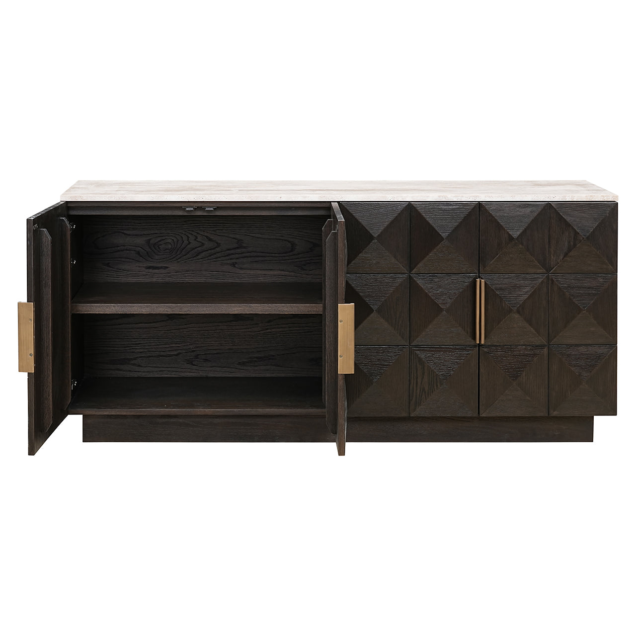 Dressoir Claremont 4-deurs (Bruin)