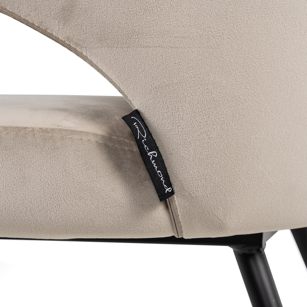 Stoel Xandra khaki fluweel (Quartz Khaki 903)