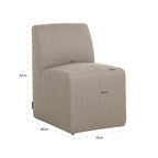 Buiteneetkamerstoel Riva taupe (22085 Taupe)