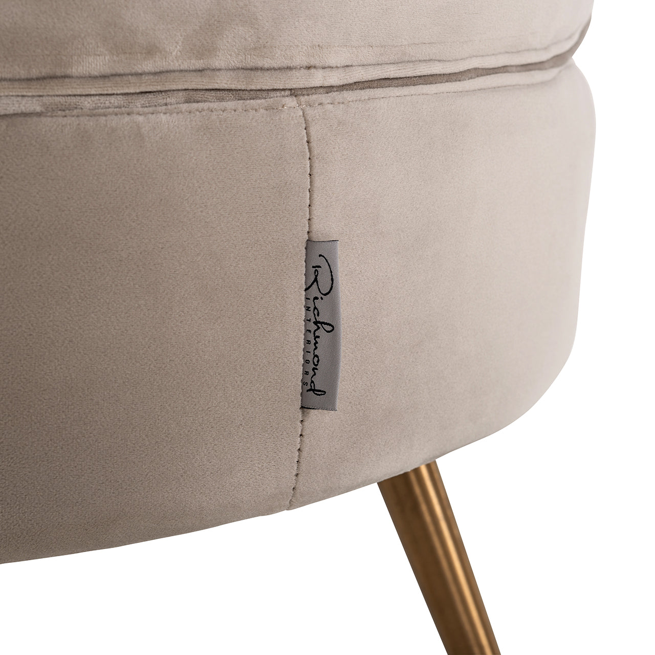 Fauteuil Hazel khaki fluweel brandvertragend (FR-Quartz 903 Khaki)