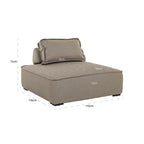 Buitenzit element Jondal taupe (22085 Taupe)