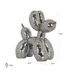 Honden decoratie object spiegel zwart (Zwart)