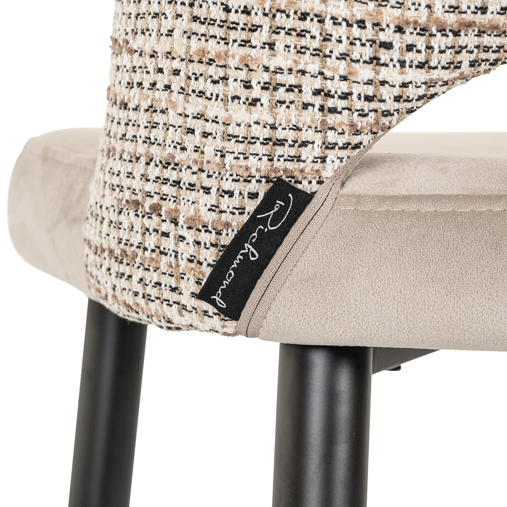 Barstoel Tabitha trendy nature / kwarts khaki brandvertragend (Be Trendy 01 Nature)
