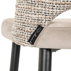 Barstoel Tabitha trendy nature / kwarts khaki brandvertragend (Be Trendy 01 Nature)