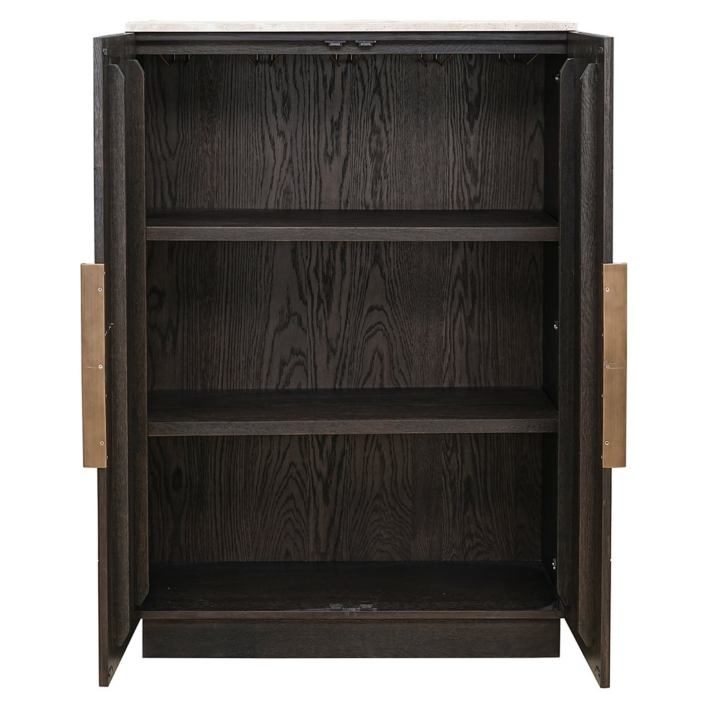 Wandkast Claremont 2-deurs (Bruin)