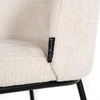 Stoel Elvi beige chenille brandvertragend (Niagara 902 beige Chenille)
