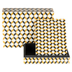 Opbergbox Frences set van 2 (Zwart/goud)