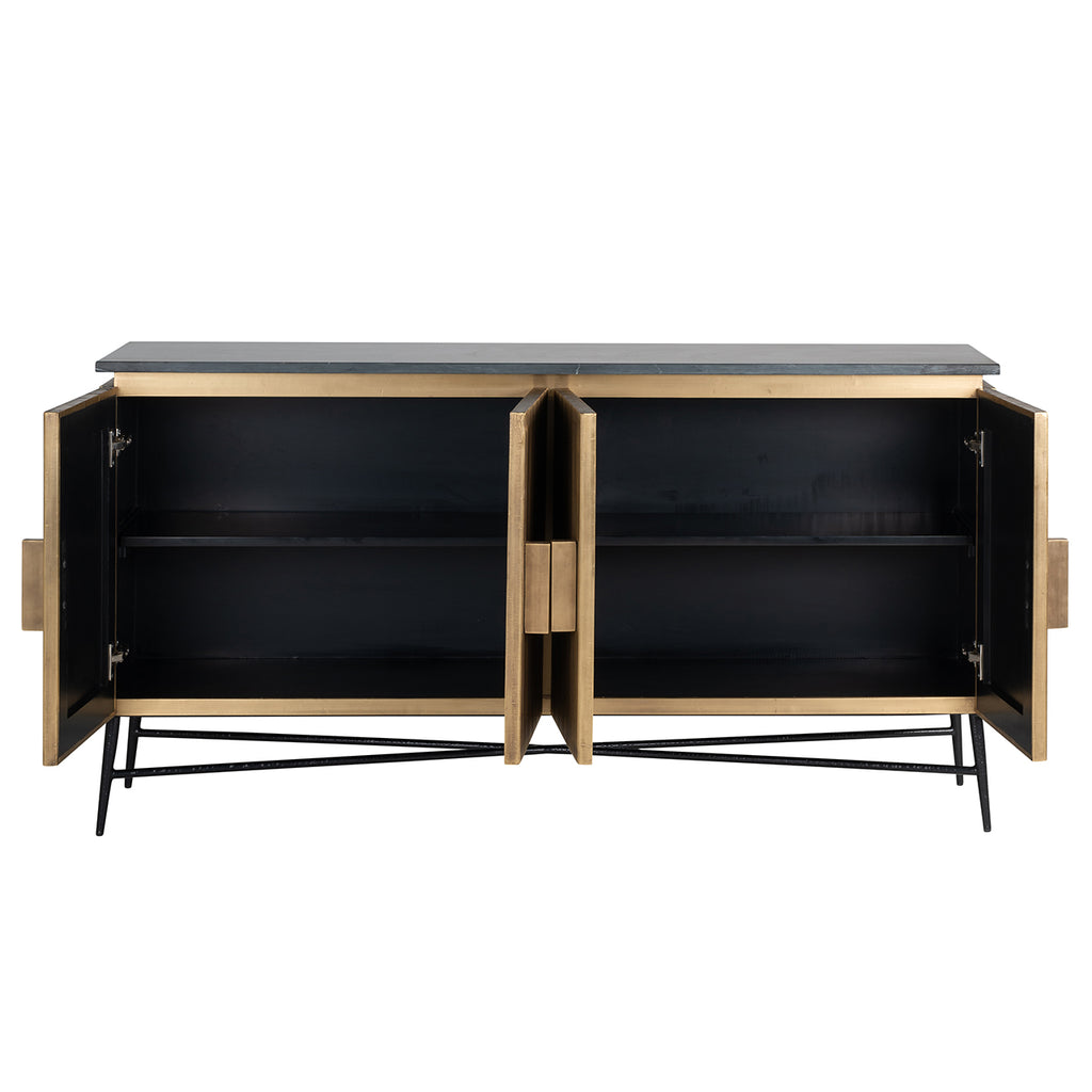 Dressoir Ironville 4-deuren (Goud)